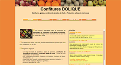 Desktop Screenshot of confitures-dolique.fr