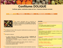 Tablet Screenshot of confitures-dolique.fr